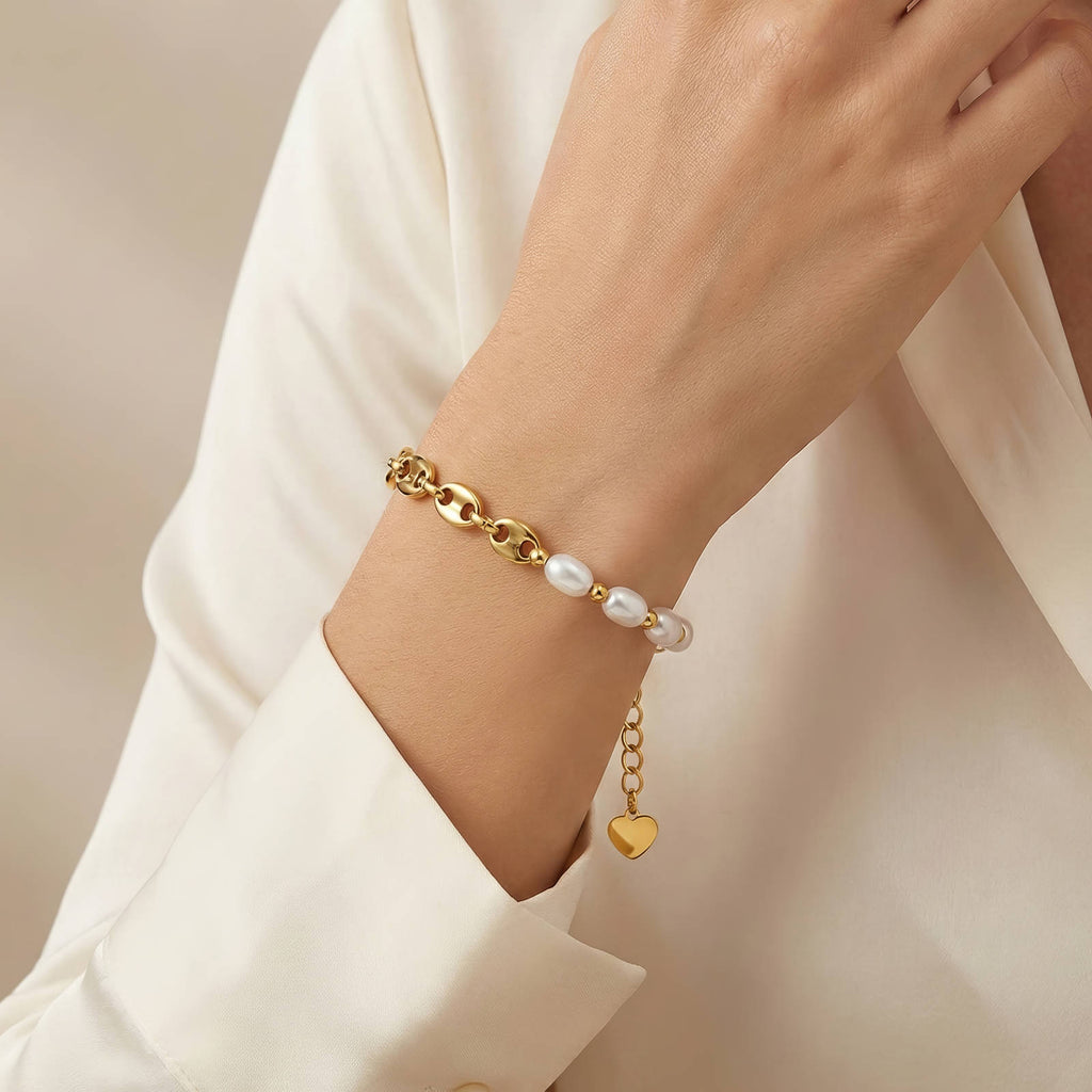 PVD GOLD-PLATED STAINLESS STEEL BRACELET