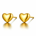 "HEARTS" PVD GOLD-PLATED STAINLESS STEEL EARRINGS