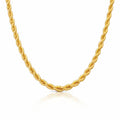 PVD GOLD-PLATED STAINLESS STEEl ROPE CHAIN