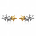 "STARS" PVD GOLD-PLATED STAINLESS STEEL EARRINGS