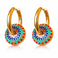 PVD GOLD-PLATED STAINLESS STEEL EARRINGS